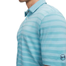 Under Armour ArmourDry Stripe Polo Shirt - Blue Haze/Midnight Navy