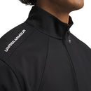Under Armour Drive Wind Full Zip Top - Black/Black/White