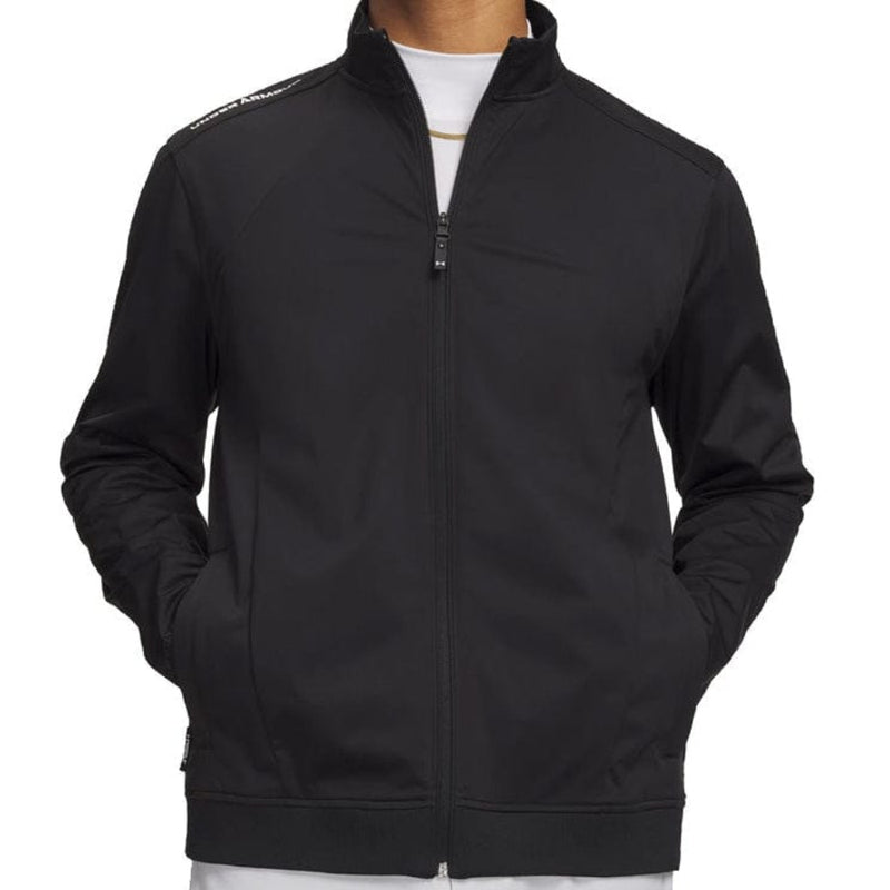 Under Armour Drive Wind Full Zip Top - Black/Black/White