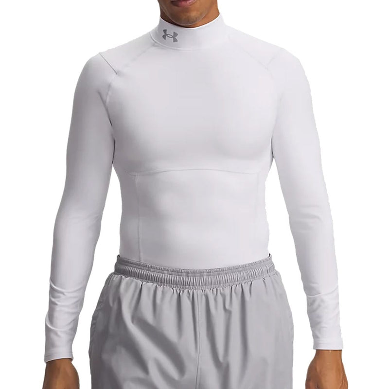 Under Armour Coldgear Elite Comp Mock - White/Halo Grey/Reflective