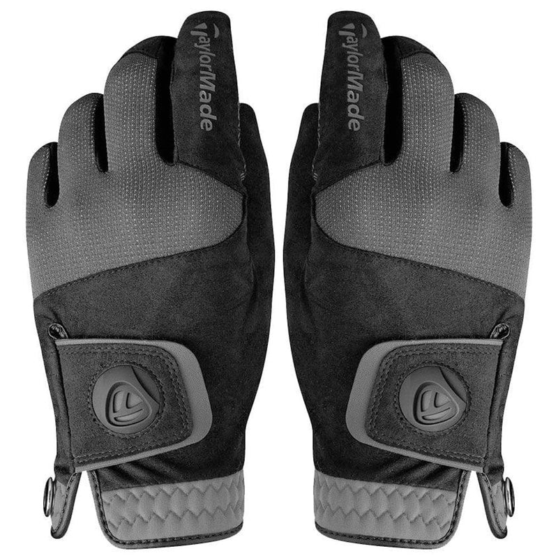 TaylorMade Ladies Rain Control Gloves (Pair) - Black/Grey