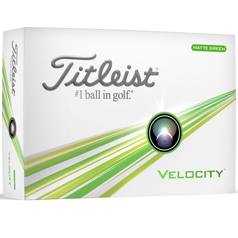Titleist Velocity Golf Balls - Green - 12 Pack