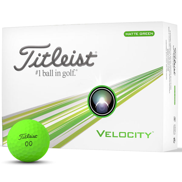 Titleist Velocity Golf Balls - Green - 12 Pack