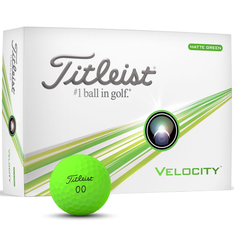 Titleist Velocity Golf Balls - Green - 12 Pack