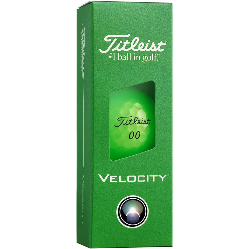 Titleist Velocity Golf Balls - Green - 3-Ball Sleeve