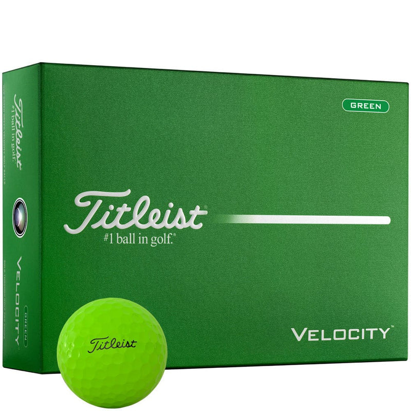 Titleist Velocity Golf Balls - Green - 12 Pack