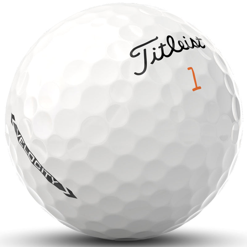 Titleist Velocity Golf Balls - White - Double Dozen