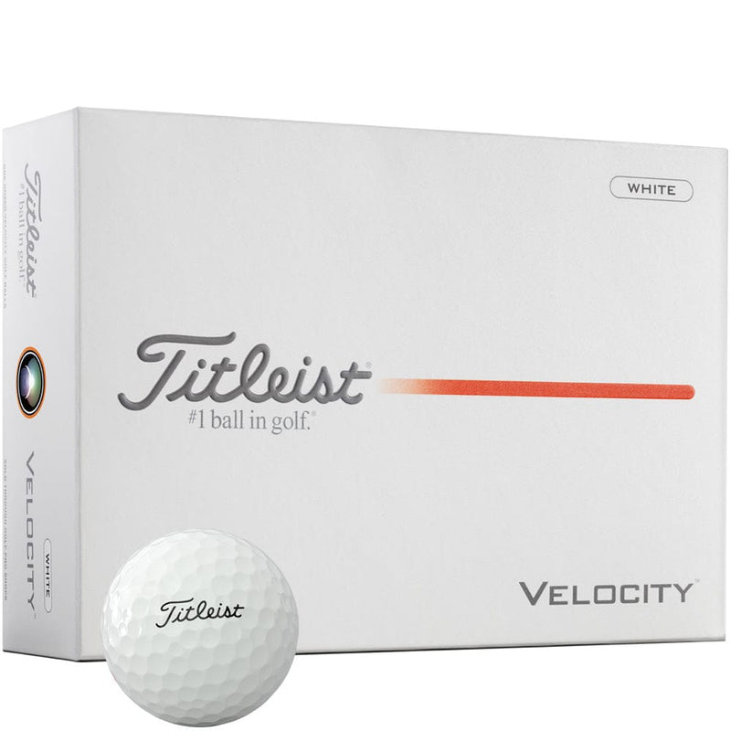 Titleist Velocity Golf Balls - White - 12 Pack