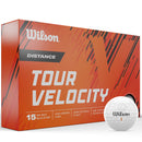 Wilson Tour Velocity Distance Golf Balls - White - 15 Pack