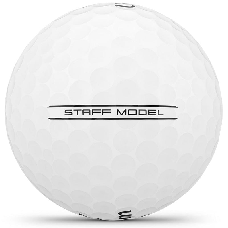 Wilson Staff Model Golf Balls - White - 3-Ball Sleeve