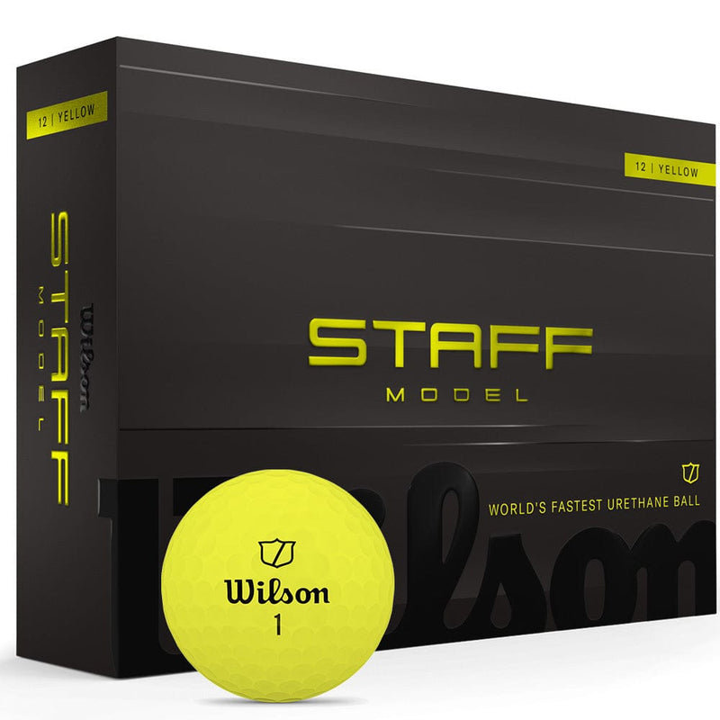 Wilson Staff Model Golf Balls - Yellow - 12 Pack