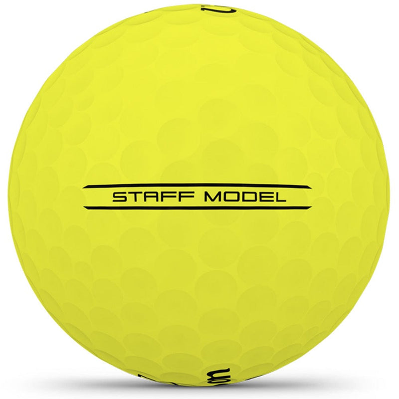 Wilson Staff Model Golf Balls - Yellow - 3-Ball Sleeve