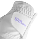 Wilson Ladies Feel Plus Cabretta Leather Golf Glove - White