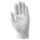 Wilson Ladies Feel Plus Cabretta Leather Golf Glove - White