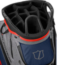 Wilson Alpine Dry Waterproof Cart 14 Bag - Navy/Grey/Red