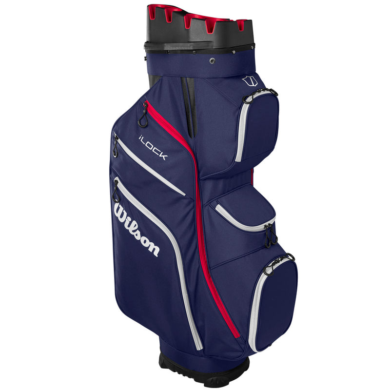Wilson I-Lock Cart Bag - Navy/White/Red