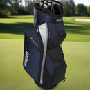 Wilson Feather Cart Bag - Navy/Silver