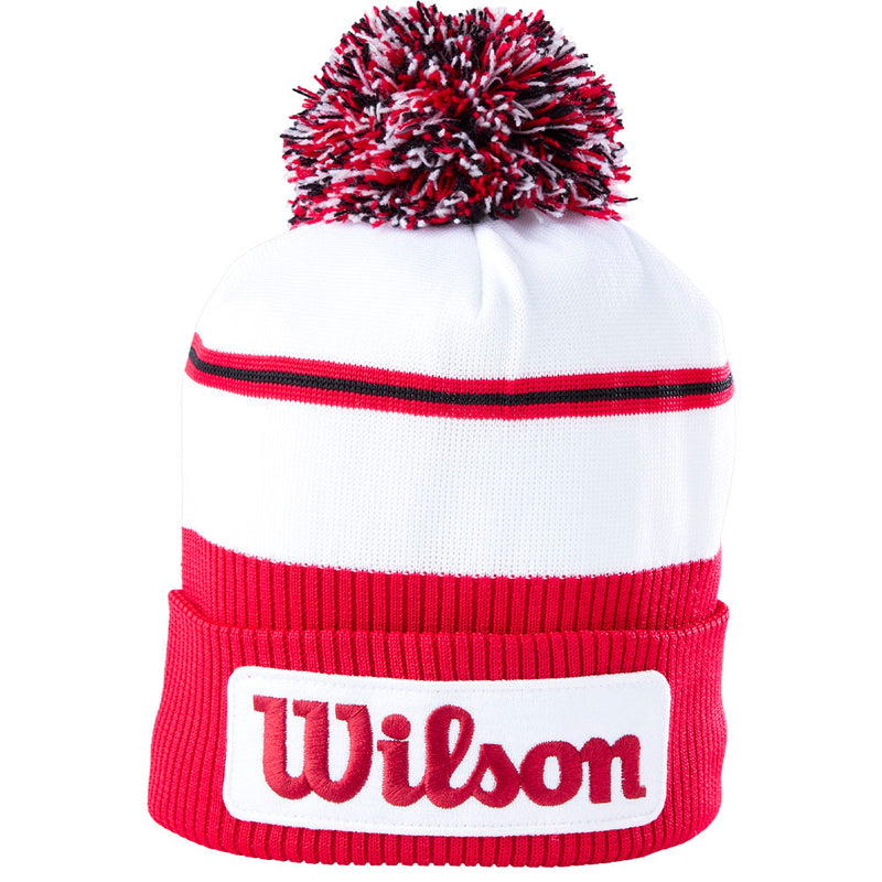 Wilson Tour Beanie - White/Red