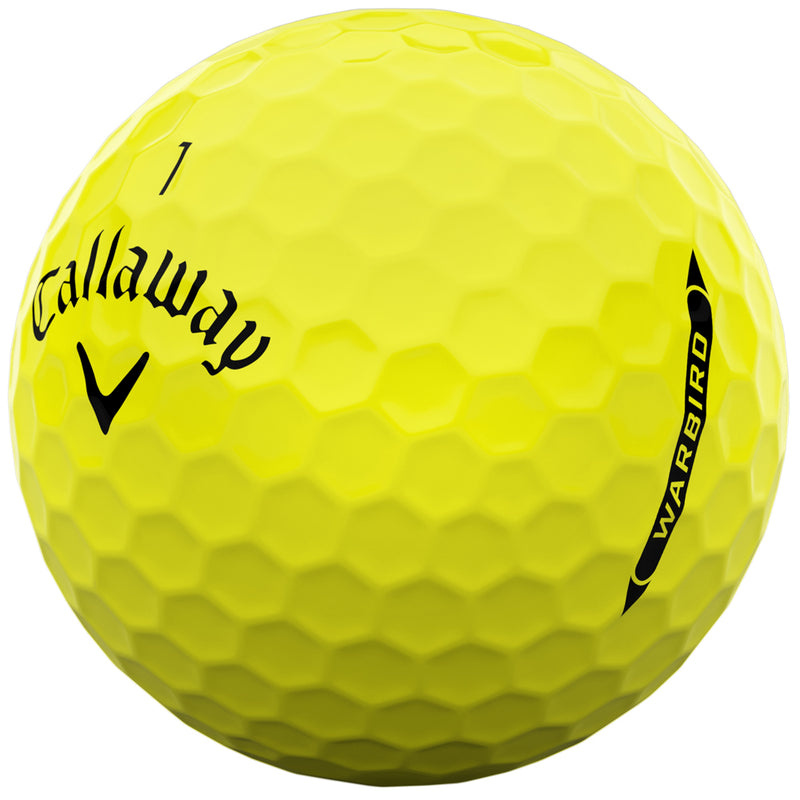 Callaway Warbird Distance+ Golf Balls - Yellow - 12 Pack