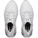 Under Armour Halo Tour Waterproof Spikeless Shoes - White/White/Metallic Silver