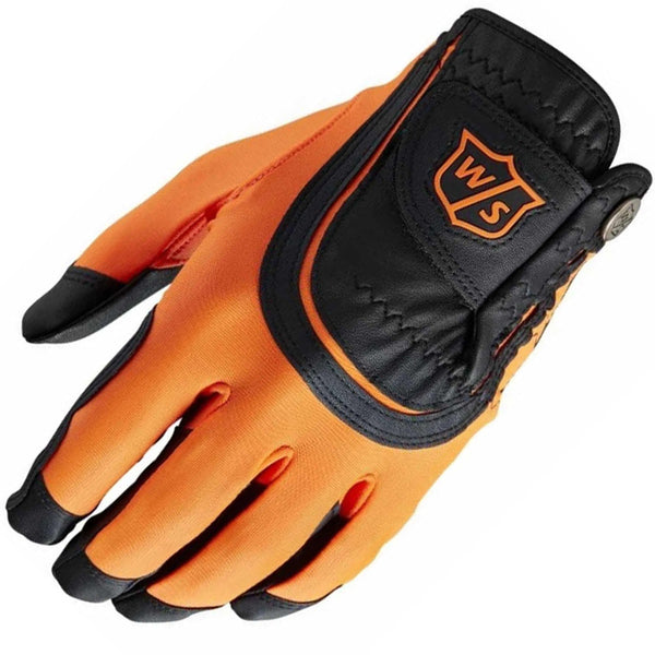 Wilson Fit All Mens Golf Glove - Orange/Black