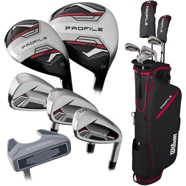 Wilson Profile 7-Piece Stand Bag Half Package Set - Graphite