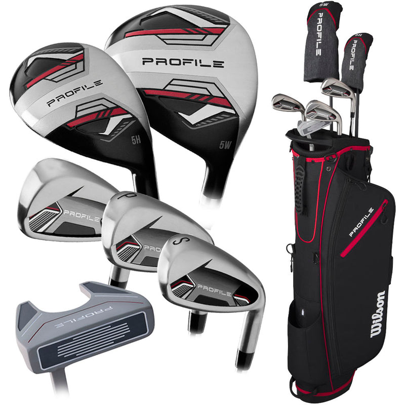 Wilson Profile 7-Piece Stand Bag Half Package Set - Graphite