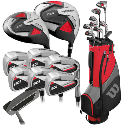 Wilson Prostaff Profile SGI 10-Piece Stand Bag Package Set - Steel