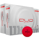 Wilson Staff Duo Soft Golf Balls - Red - Double Dozen