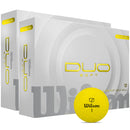 Wilson Staff Duo Soft Golf Balls - Yellow - Double Dozen