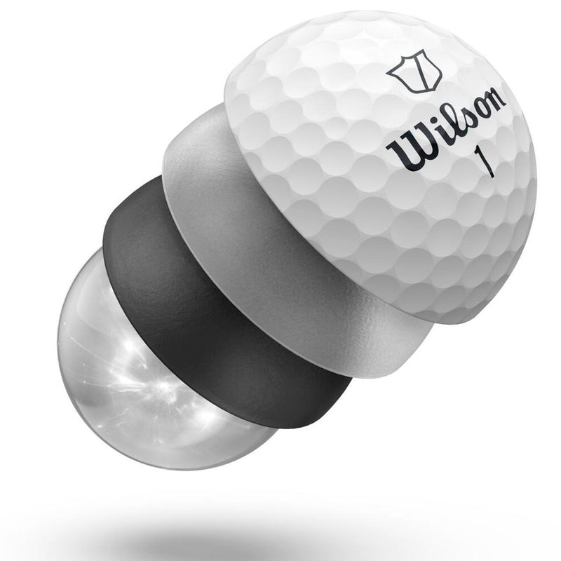 Wilson Staff Model Golf Balls - Yellow - 12 Pack
