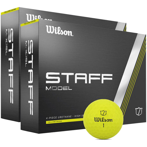 Wilson Staff Model Golf Balls - Yellow - Double Dozen