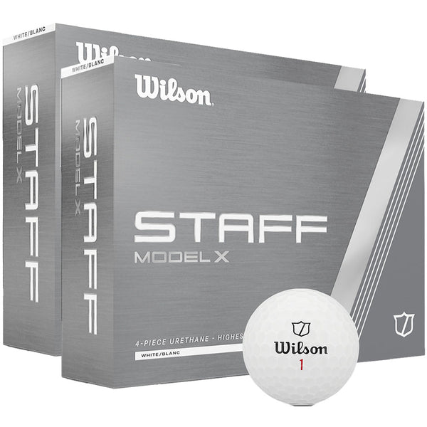 Wilson Staff Model X Golf Balls - White - Double Dozen