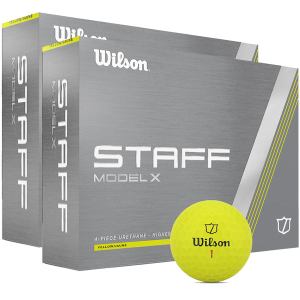 Wilson Staff Model X Golf Balls - Yellow - Double Dozen