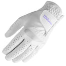 Wilson Ladies Feel Plus Cabretta Leather Golf Glove - White