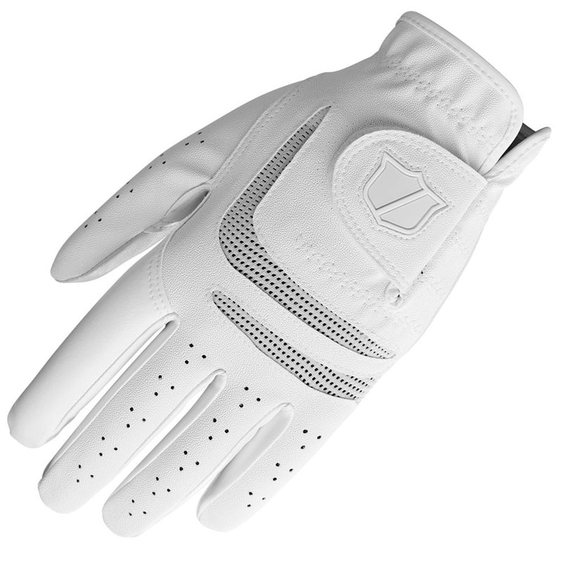 Wilson Ladies Grip Plus Cabretta Leather Golf Glove - White