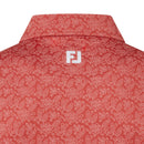 FootJoy Wingtip Floral Lisle Polo Shirt - Nantucket Red