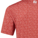 FootJoy Wingtip Floral Lisle Polo Shirt - Nantucket Red