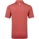 FootJoy Wingtip Floral Lisle Polo Shirt - Nantucket Red