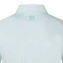 FootJoy Wingtip Floral Lisle Polo Shirt - White/Seaglass