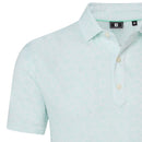 FootJoy Wingtip Floral Lisle Polo Shirt - White/Seaglass