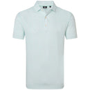 FootJoy Wingtip Floral Lisle Polo Shirt - White/Seaglass