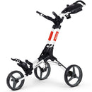 Wishbone Cube Three 3-Wheel Push Trolley - Off White/Red