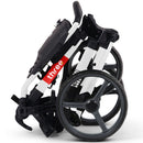 Wishbone Cube Three 3-Wheel Push Trolley - Off White/Red