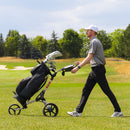 Wishbone Cube Three 3-Wheel Push Trolley - Charcoal/Lime