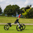 Wishbone Cube Three 3-Wheel Push Trolley - Charcoal/Lime