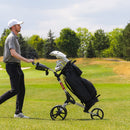 Wishbone Cube Three 3-Wheel Push Trolley - Charcoal/Lime