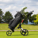 Wishbone Cube Three 3-Wheel Push Trolley - Charcoal/Lime