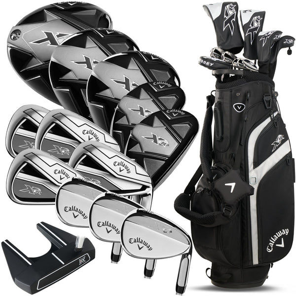 Callaway XR 26 14-Piece Stand Bag Package Set +1" Longer - Graphite - Black/Silver