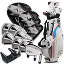 Callaway XR 26 13-Piece Stand Bag Package Set - Steel - Blue/Red